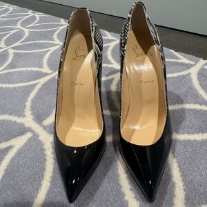 Christian Louboutin Black and White Heels